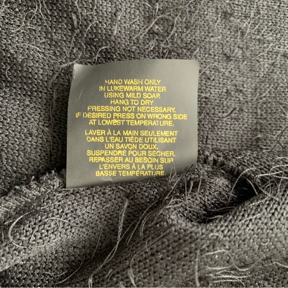 EUC Black Eyelash tunic knit vest cardigan - Picture 7 of 10